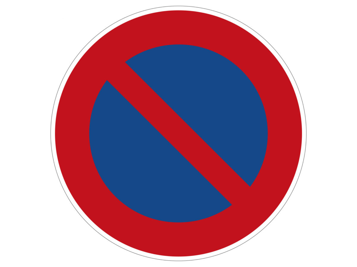 Verkehrszeichen 286 Eingeschraenktes Halteverbot Radfahrausbildung Grundschule Parcours